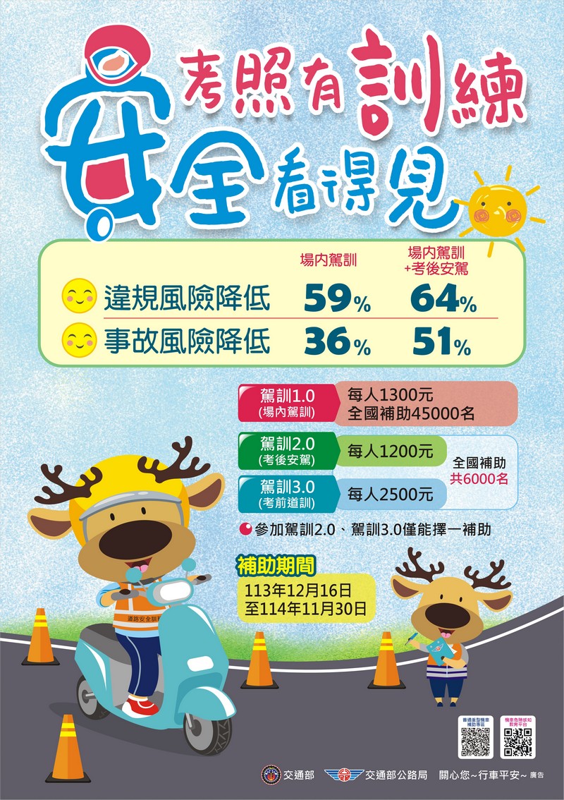 機車駕訓公版海報